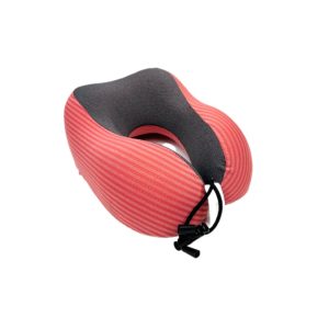 Almohada Ergonómica de Viaje con Soporte Ajustable - Rosado