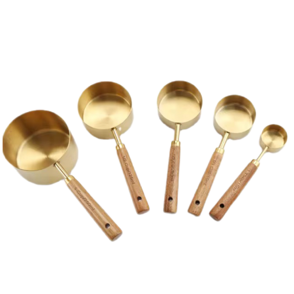 Set de 5 Tazas y Cucharas Medidoras