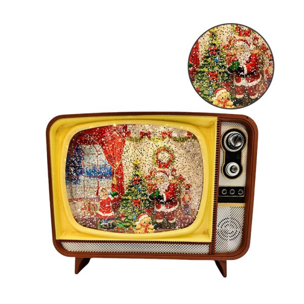 TV Retro Navideño con Luces y Música - Imagen 9