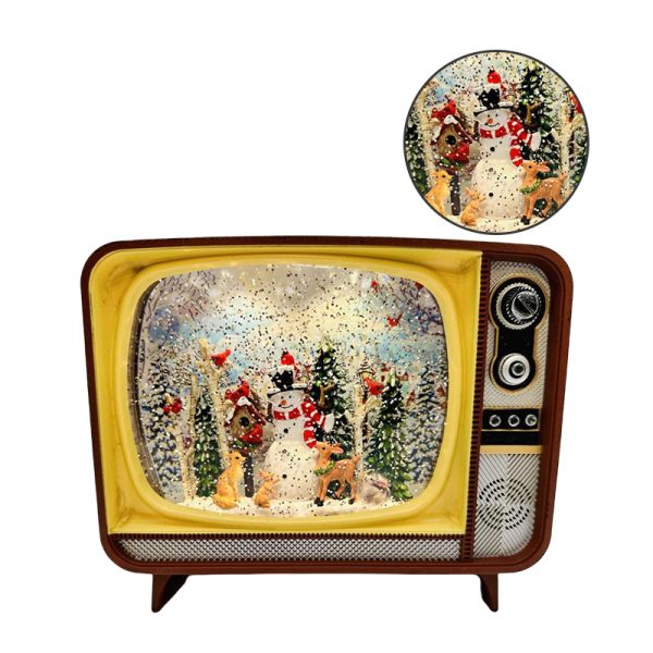 TV Retro Navideño con Luces y Música - Imagen 8