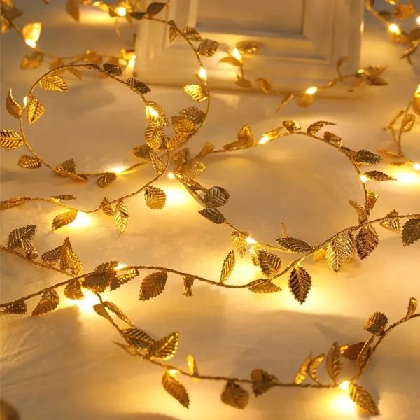 Luces de Hojas Doradas Mágicas - Imagen 7