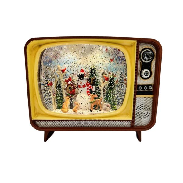 TV Retro Navideño con Luces y Música - Imagen 4