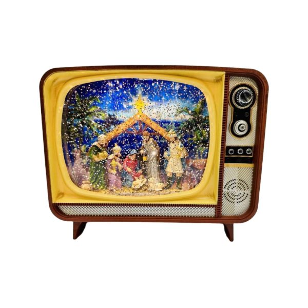 TV Retro Navideño con Luces y Música - Imagen 5