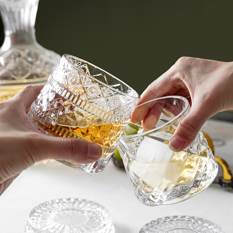 Vasos giratorios con Base de Vidrio y Madera - Imagen 5