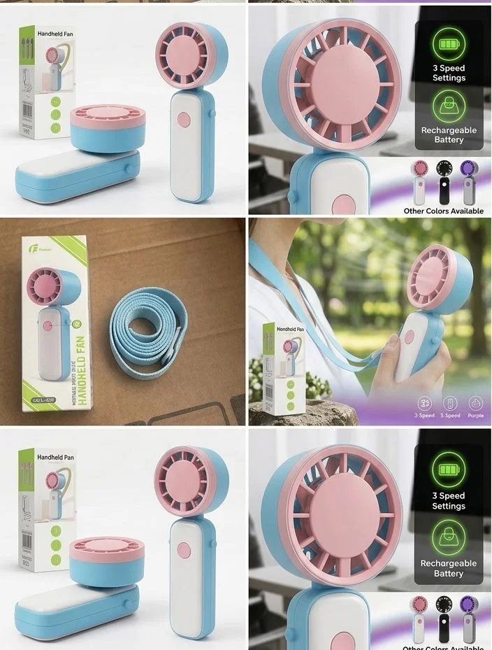 Mini Ventilador Portatil de Mano - Imagen 4